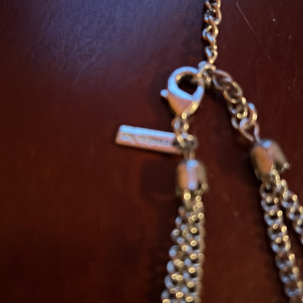 Cookie Lee, Silver Flower Necklace Euc - image 3